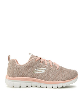 Skechers Sneakersy Skechers Twisted Fortune 12614/NTCL Béžová