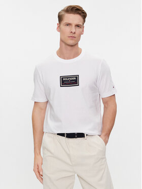 Tommy Hilfiger Tommy Hilfiger T-shirt Label Hd Print Tee MW0MW34391 Bianco Regular Fit