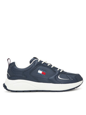 Tommy Jeans Sneakersy Tommy Jeans Tjm Runner Leather EM0EM01621 Tmavomodrá