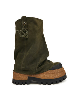 Naked Wolfe Īsie zābaki Naked Wolfe Disturb Zaļš