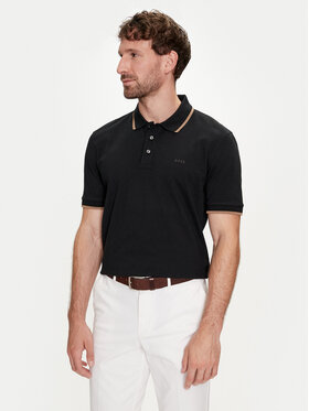BOSS Boss Поло Parlay 190 50494697 Чорний Regular Fit