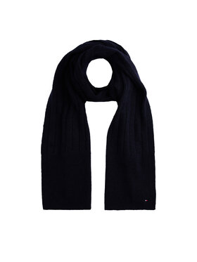 Tommy Hilfiger Šál Tommy Hilfiger Flag Fluffy AW0AW17787 Tmavomodrá