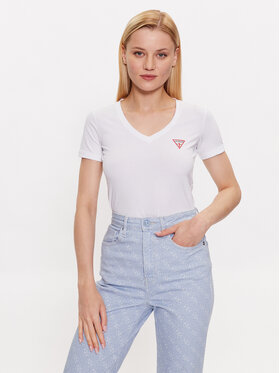 Guess Guess Футболка W2YI45 J1314 Білий Slim Fit
