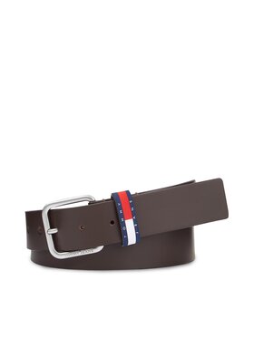 Tommy Jeans Pánský pásek Tommy Jeans Tjm Ryan 3.5 AM0AM12337 Hnědá