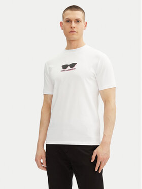 KARL LAGERFELD KARL LAGERFELD T-shirt 755400 552235 Bijela Regular Fit