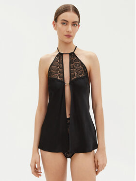 Chantelle Chantelle Пеньюар Reptilia C01NI5 Чорний Regular Fit
