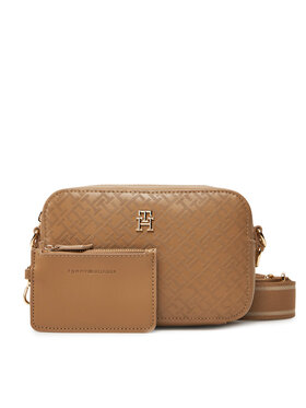 Tommy Hilfiger Soma Tommy Hilfiger Th Distinct Camera Bag Mono AW0AW17221 Brūns