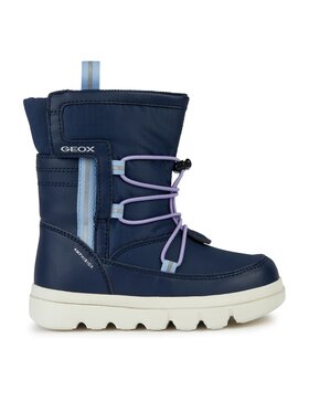 Geox Snehule Geox J Willaboom Girl B A J36HWC 054FU C4231 M Tmavomodrá