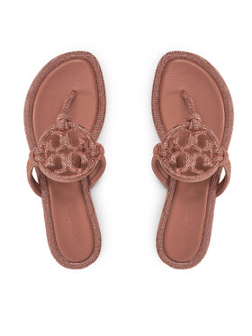 Tory Burch Čības uz pirksta Tory Burch Miller Knotted Pave 152177 Rozā
