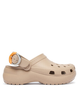 Crocs Шльопанці Crocs Classic Platform Buckle Clog 213230 Бежевий