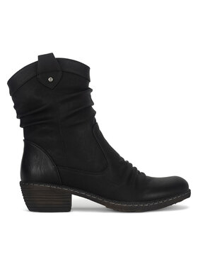 Rieker Kovbojské topánky Rieker 93770-01 Čierna