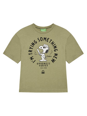 United Colors Of Benetton United Colors Of Benetton Футболка 3X1SC10NI Зелений Regular Fit