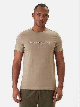 Tommy Hilfiger Tommy Hilfiger Camiseta Logo MW0MW11797 Verde Regular Fit