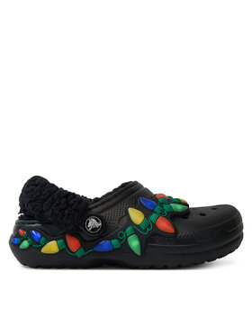 Crocs Шльопанці Crocs Clsc Lined Holiday Lights 212026 Чорний