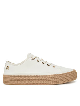 Tommy Hilfiger Espadrilles Tommy Hilfiger Vulc Espadrille Sneaker FW0FW08404 Weiß