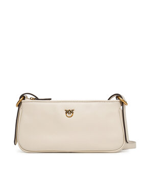 PINKO Kabelka PINKO Half Moon Baguette Mini AI 25-26 PLTT 105069 A0QO Écru