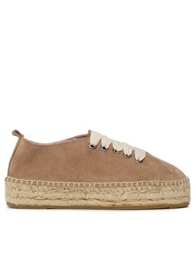 Manebi Espadrilky Manebi Lace-Up Espadrilles W 1.9 E0 Béžová