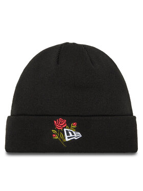 New Era Шапкa New Era Rose Icon Cuff Knit Beanie 60580728 Чорний