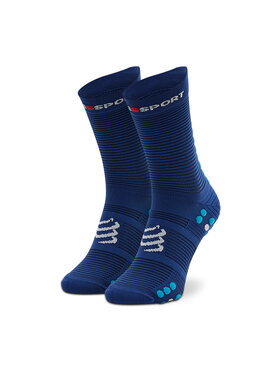 Compressport Dlouhé ponožky Compressport Pro Racing Socks V4.0 Run High XU00046B_533 Tmavomodrá
