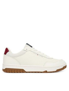 Tommy Hilfiger Sneakersy Tommy Hilfiger Th Basket Core Lite Lth FM0FM05713 Biela