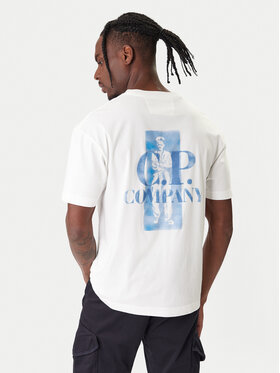 C.P. Company C.P. Company Camiseta 20CMTS143A110579W Écru Regular Fit