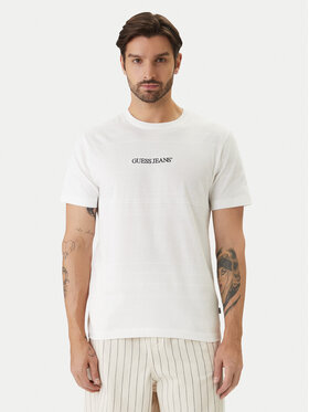 Guess Jeans Guess Jeans Camiseta M6GIZ3 KE942 Écru Regular Fit
