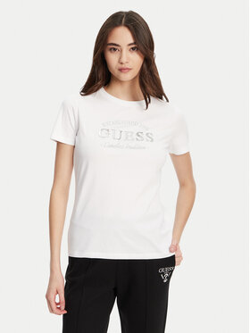 Guess Guess Футболка V5YI12 J1314 Білий Regular Fit