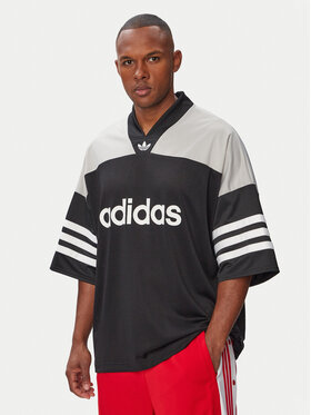 adidas adidas Camiseta Adicolor oversize Football Jersey KS7546 Negro Oversize