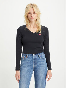 Levi's® Levi's® T-shirt Baby Tee A48910000 Crna Slim Fit