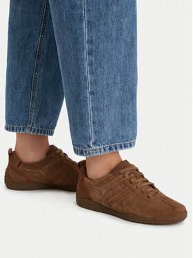 Clarks Sneakersy Clarks Meridor Lace 26320261 Hnedá