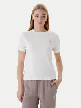 Guess Guess Camiseta V6RI17 KD741 Écru Regular Fit