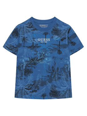Guess Guess Camiseta L6GI14 K8HM4 Azul Relaxed Fit