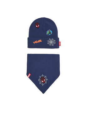 Spiderman Ultimate Set čiapka a šál Spiderman Ultimate CEO-ACCCS-AW25-113SPRMV Tmavomodrá