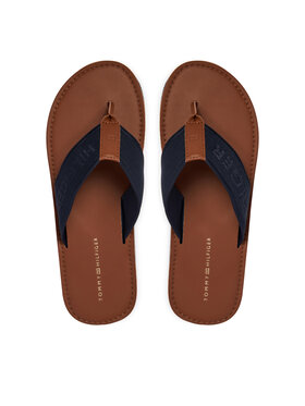Tommy Hilfiger Žabky Tommy Hilfiger Jacquard Logo FM0FM05808 Tmavomodrá