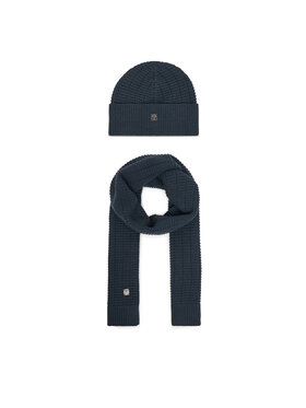 JOOP! Šalles un cepures komplekts JOOP! Feranto 30048148 Tumši zils