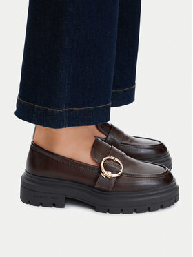 U.S. Polo Assn. Loafersy U.S. Polo Assn. EO-SVETA001W/GY1 Brązowy ciemny