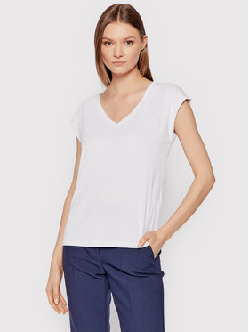 Vero Moda Vero Moda Marškinėliai Filli 10247666 Balta Regular Fit