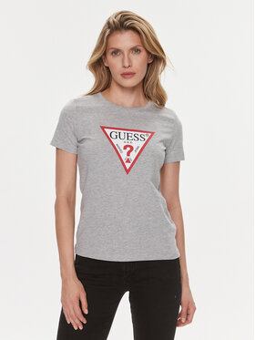 Guess Guess Футболка W1YI1 BI3Z14 Сірий Slim Fit