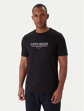 Tommy Hilfiger Tommy Hilfiger T-Shirt Brand Love MW0MW40324 Μαύρο Regular Fit