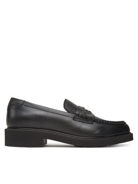 Tommy Hilfiger Mokaszin Tommy Hilfiger Crest Squarish Toe Penny Loafer FW0FW08633 Fekete