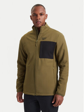 Reebok Reebok Chaqueta softshell RCC00096 Verde oscuro Regular Fit