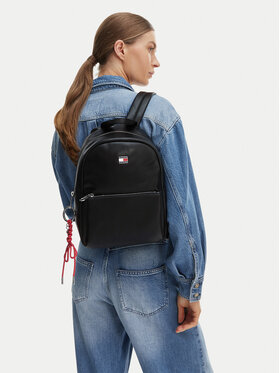 Tommy Jeans Ruksak Tommy Jeans Tjw City Charm Dome Backpack AW0AW18579 Crna