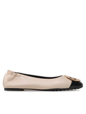 Tory Burch Baleríny Tory Burch Claire Cap Toe 148336 Béžová
