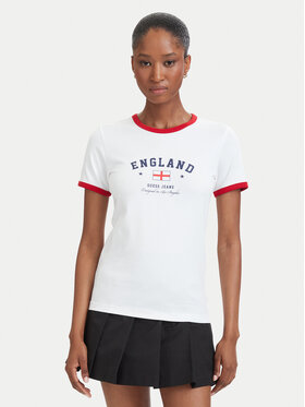 Guess Jeans Guess Jeans Футболка W6YI16 K3995 Білий Slim Fit
