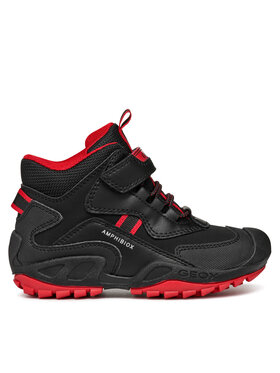 Geox Schnürschuhe Geox Jr New Savage B Abx J261WB 050BU C0048 M Schwarz