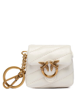 PINKO Přívěsek PINKO Airpods Love Puff Microfiber Shiny Calf AI 25-26 PCPL 105869 A370 Bílá