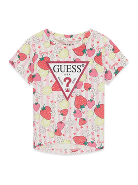 Guess Guess Футболка K6GI13 K6YW4 Рожевий Regular Fit