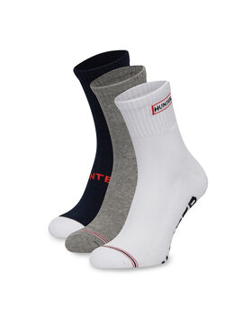 Hunter Garās zeķes Hunter AS_HUNTER_01Z_SS25 (3-PACK) Balts