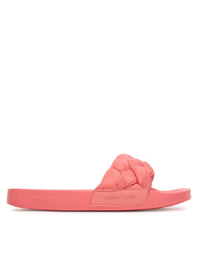 Tommy Jeans Šlepetės Tommy Jeans Tjw Braided Slides EN0EN02975 Rožinė