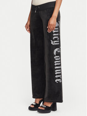 Juicy Couture Juicy Couture Melegítő alsó Old Gothic JCWBJ226334 Fekete Regular Fit
